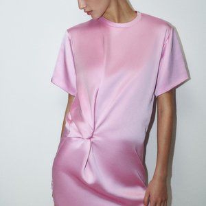 ZARA Satin Effect Mini Dress
